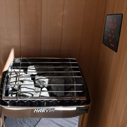 Harvia KIP60W 6KW UL Certified Electric Sauna Heater with Xenio CX170 Digital WIFI Control & Sauna Stones