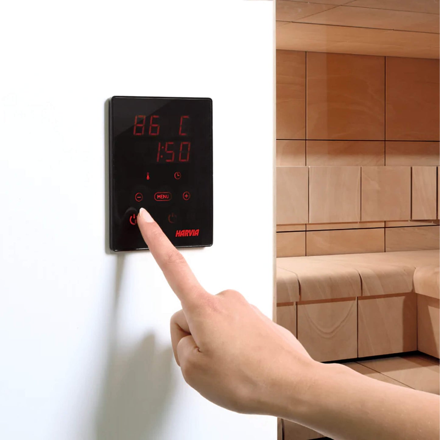 Harvia KIP60W 6KW UL Certified Electric Sauna Heater with Xenio CX170 Digital WIFI Control & Sauna Stones