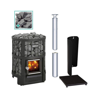 Harvia Legend 150 16KW Wood-Burning Sauna Stove Package