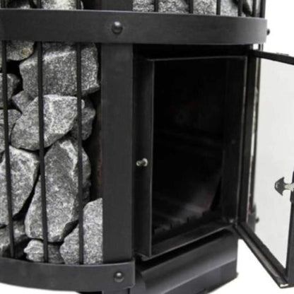 Harvia GreenFlame Legend 240 Wood Sauna Stove with Sauna Stones, 15.9KW