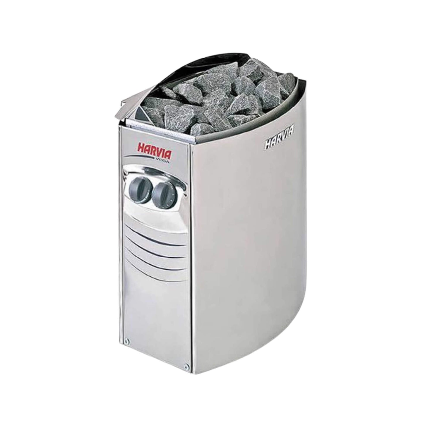 Harvia Vega Compact Electric Steel Sauna Heater with Sauna Stones