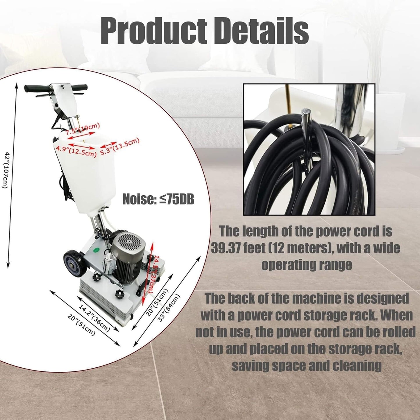 Heavy-Duty 110V Multi Functional Electric Floor Polishing Machine