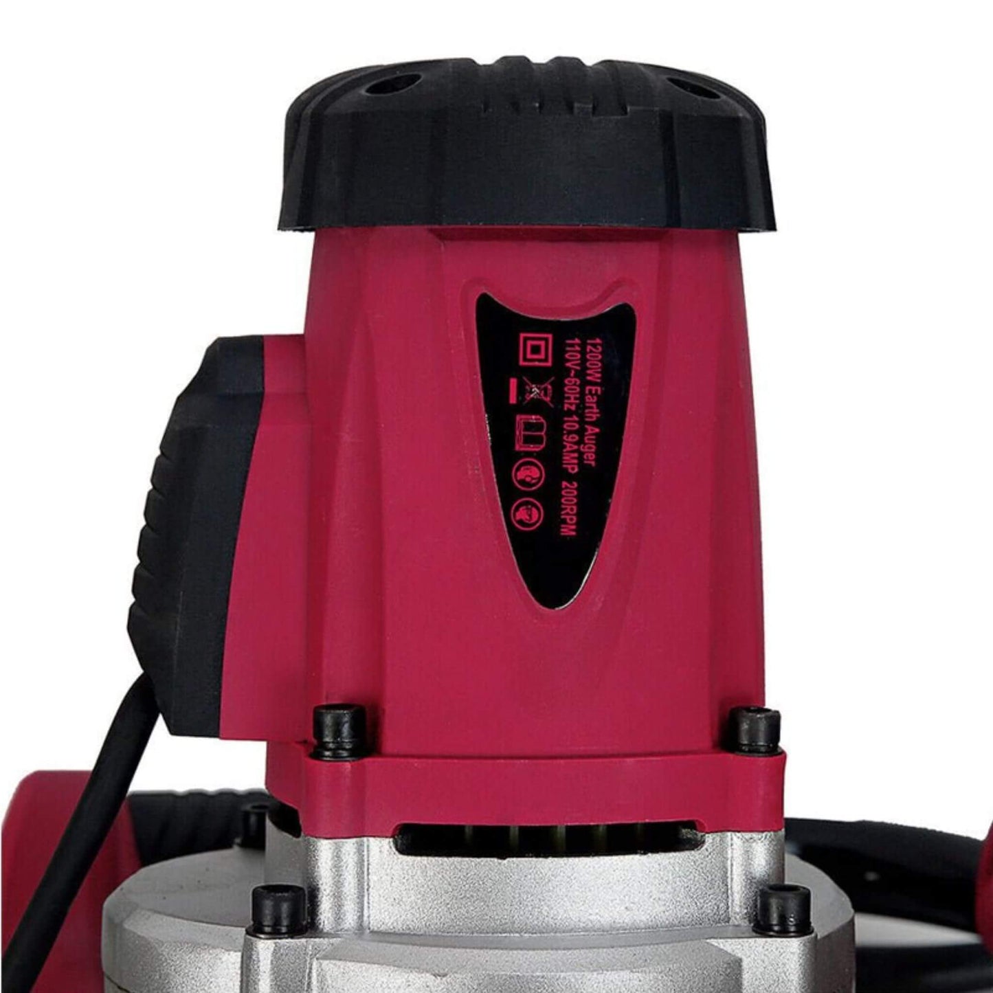 Heavy-Duty 1200W 1.6HP Electric Post Hole Digger Earth Auger with 4 Inch Bit