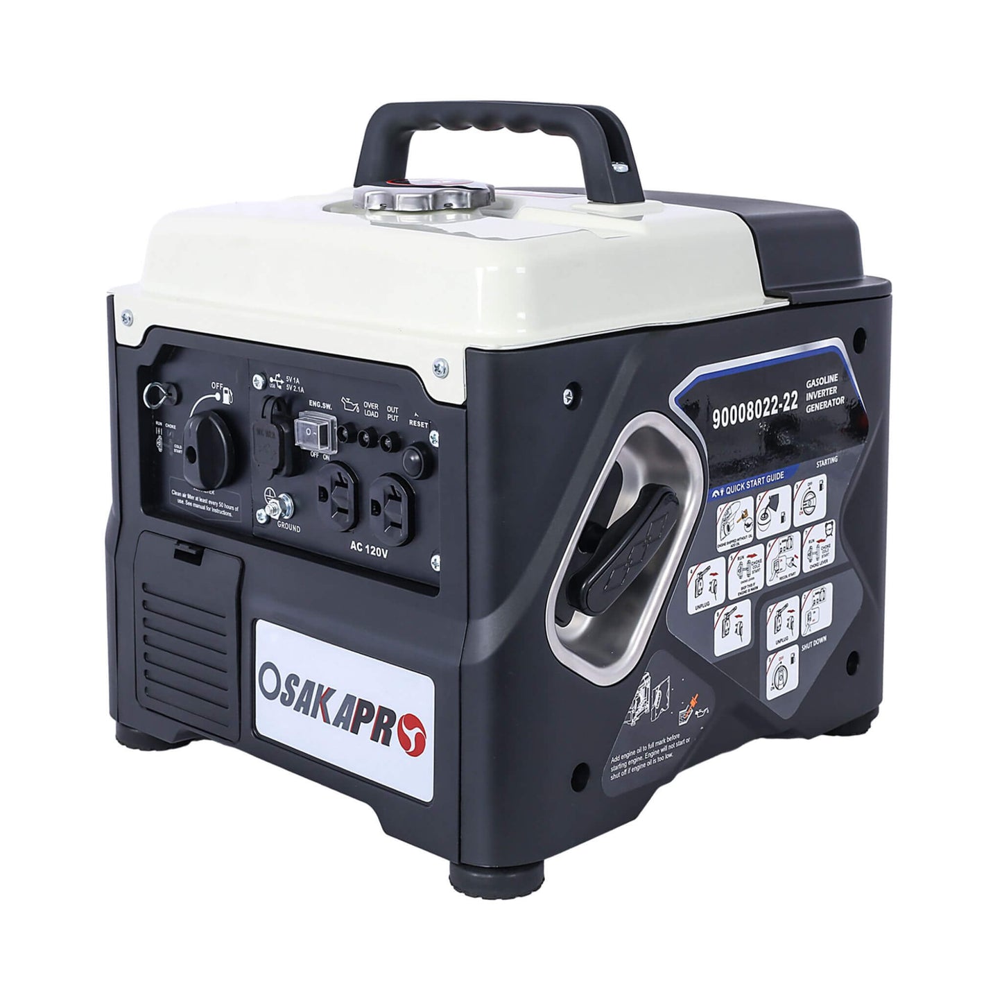 Heavy-Duty 1200W Ultra-Quiet Portable Gas Engine Inverter Generator