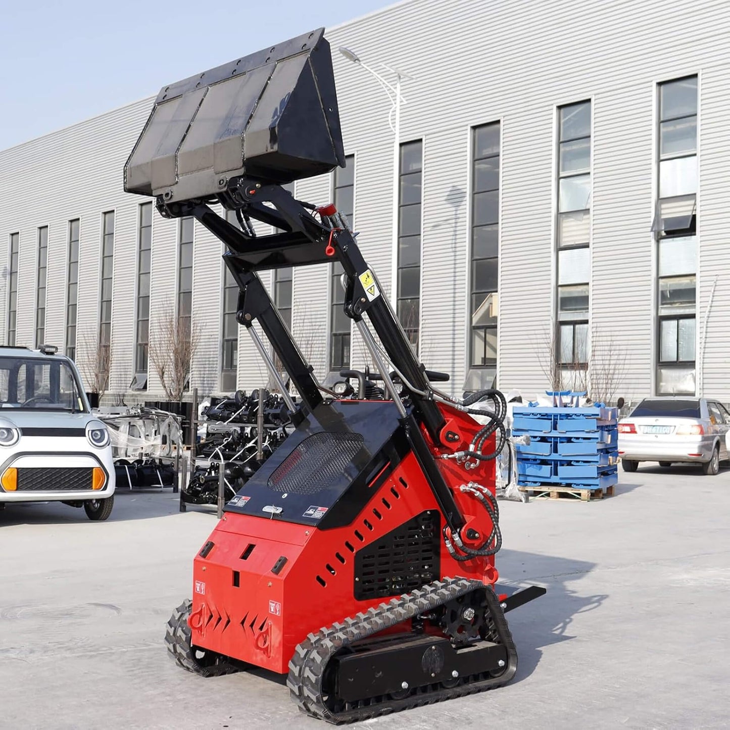 Heavy-Duty 13.5HP Mini Crawler Skid Steer Loader with Bucket