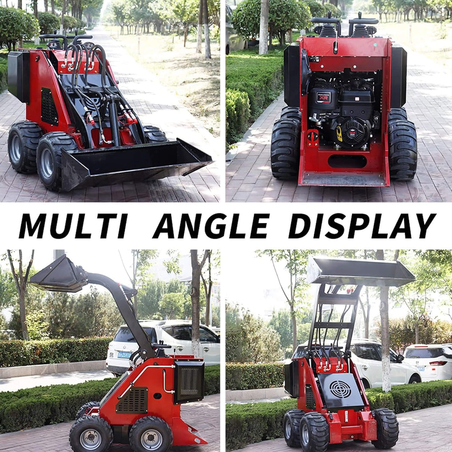 Heavy-Duty 13.5HP Mini Gas Skid Steer Loader with Wide Bucket