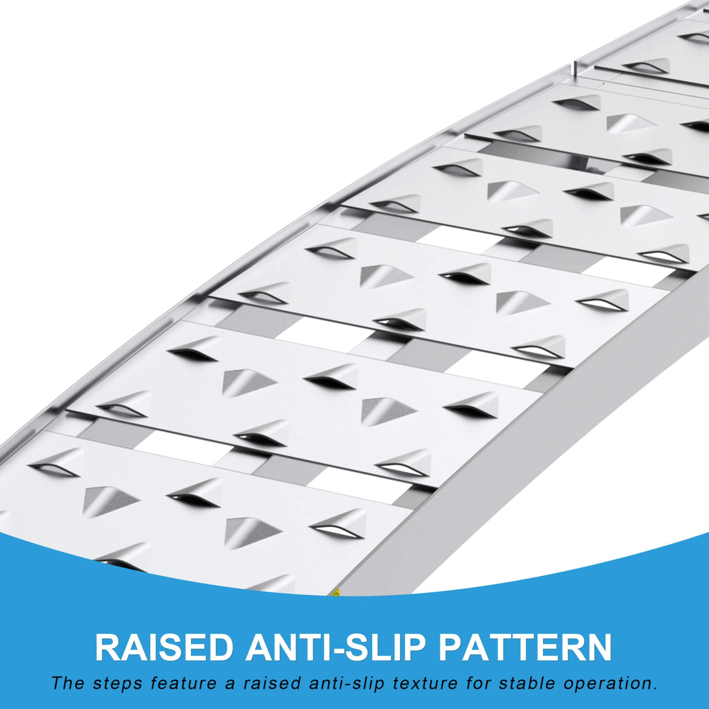 Heavy-Duty 1500LB 7.5FT Folding Aluminum Loading Ramps Set