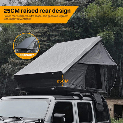 Trailora Heavy-Duty 2-3 Person Hardshell Rooftop Tent with Ladder