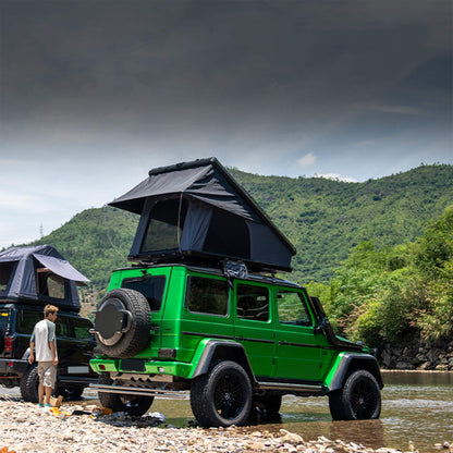 Trailora Heavy-Duty 2-3 Person Hardshell Rooftop Tent with Ladder