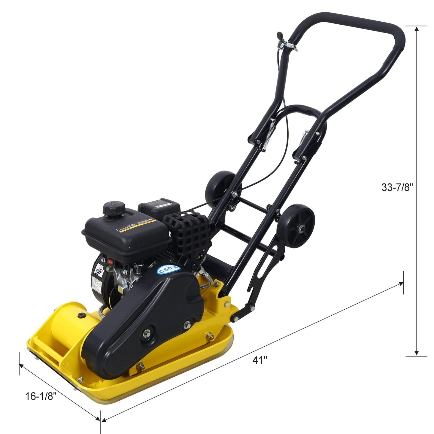 Heavy-Duty 2.5HP 79CC 8200N Gas-Powered Plate Compactor Machine