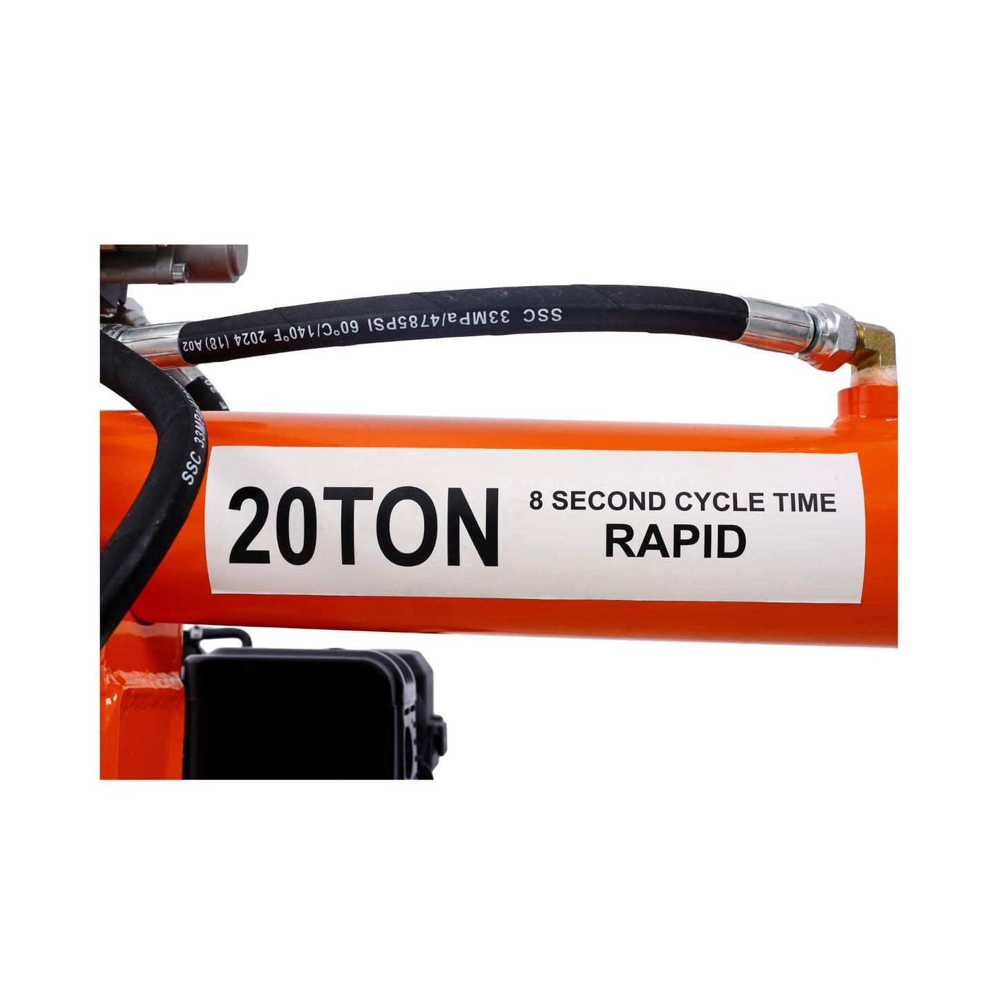 Heavy-Duty 20-Ton 7HP Portable Log Splitter with Auto-Return Hydraulic Ram