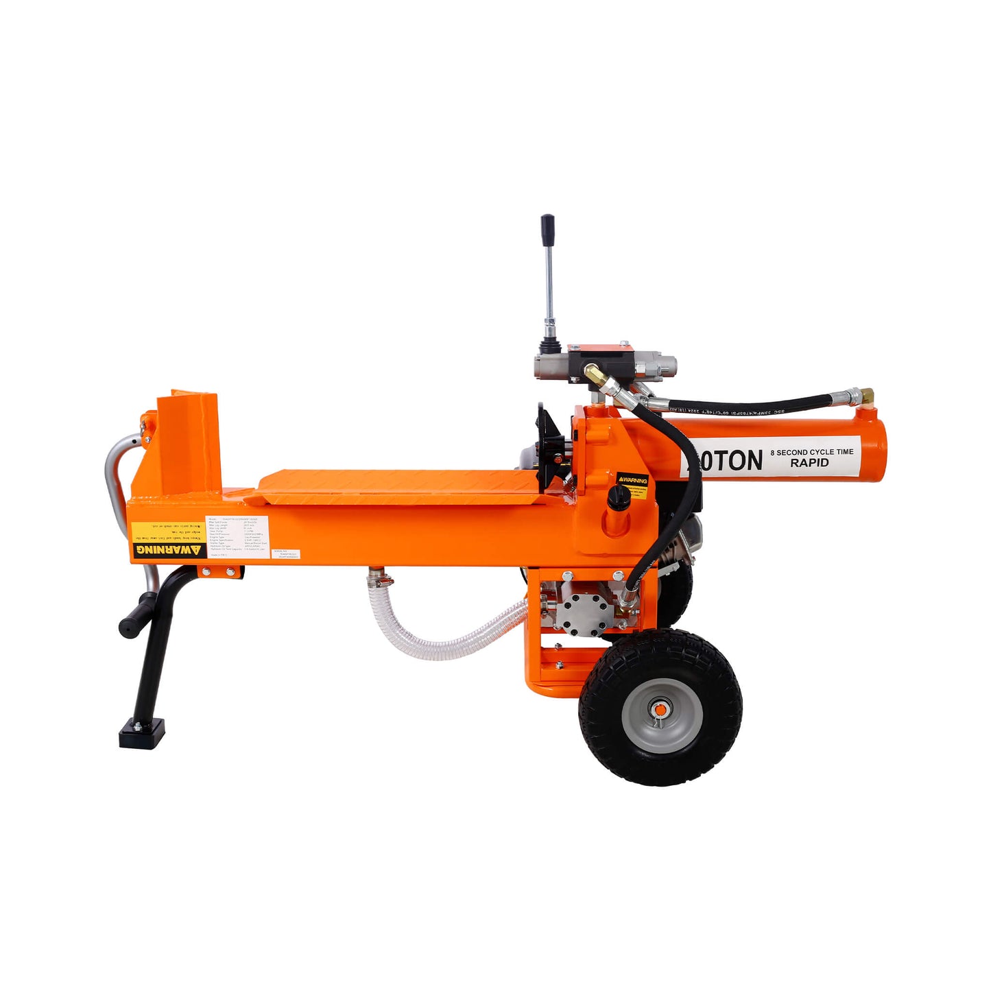 Heavy-Duty 20-Ton 7HP Portable Log Splitter with Auto-Return Hydraulic Ram