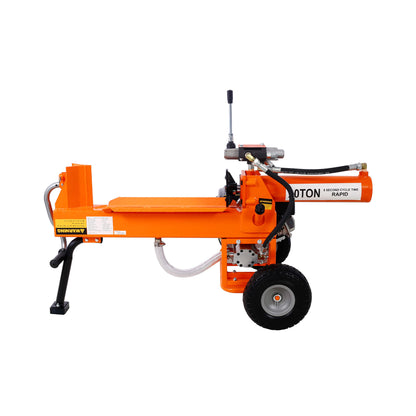 Heavy-Duty 20-Ton 7HP Portable Log Splitter with Auto-Return Hydraulic Ram