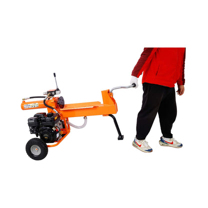 Heavy-Duty 20-Ton 7HP Portable Log Splitter with Auto-Return Hydraulic Ram