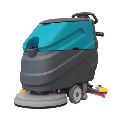 Heavy-Duty 22-Inch Industrial Walk-Behind Floor Scrubber with Squeegee Suction