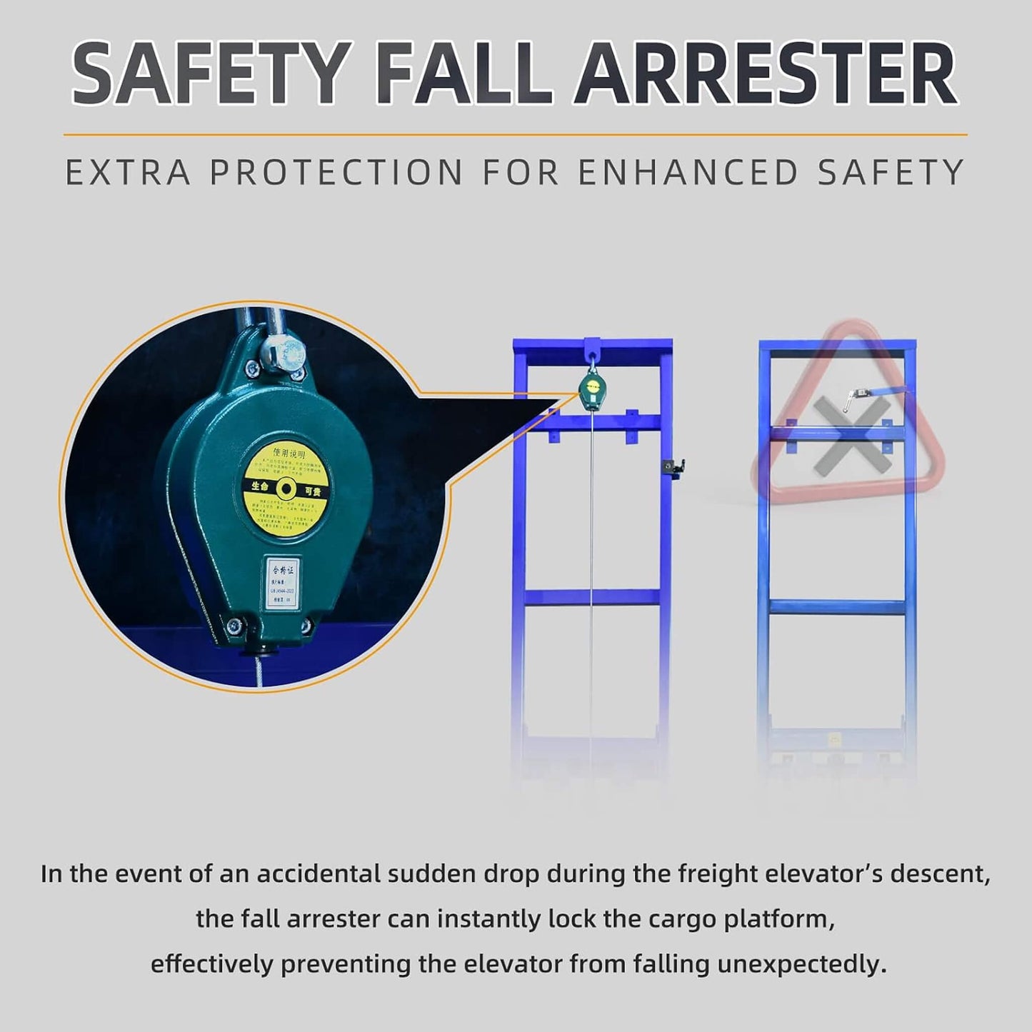 Heavy-Duty 2200 LBS Electric Hydraulic Lift Platform with Anti-Fall
