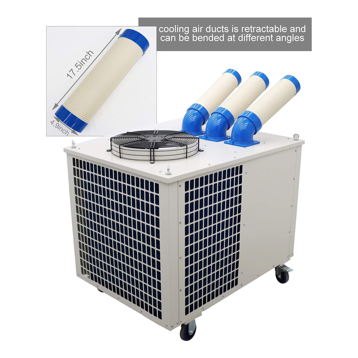 Heavy-Duty 220V Portable 29K BTU Outdoor Industrial Spot Cooler Air Conditioner