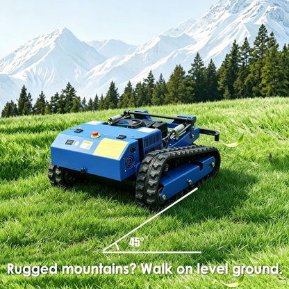 Heavy-Duty 224CC Remote-Controlled Lawn Mower with 21-Inch Deck & Industrial Remote