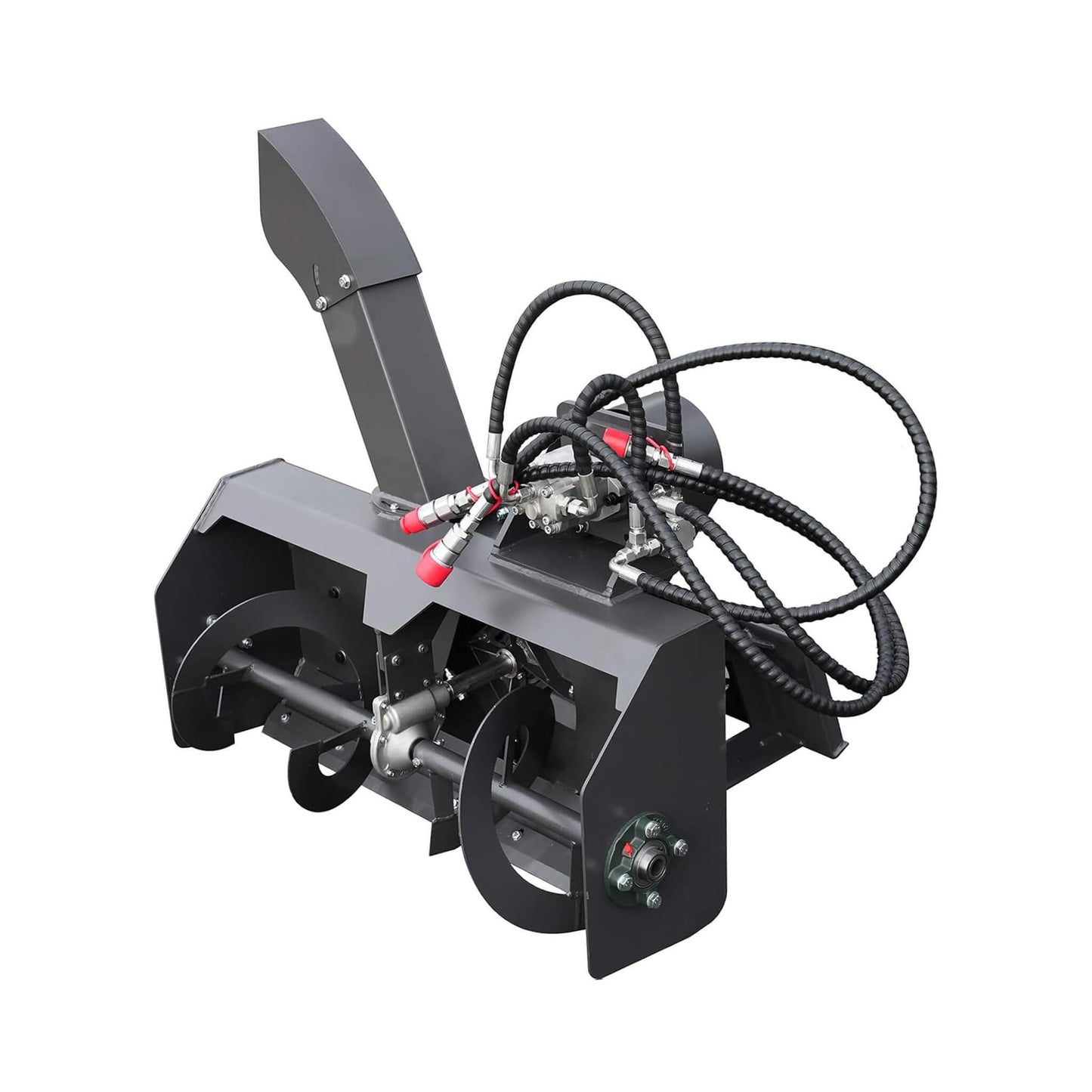 Heavy-Duty 23-Inch Skid Steer Snow Blower Attachment with Directional Chute