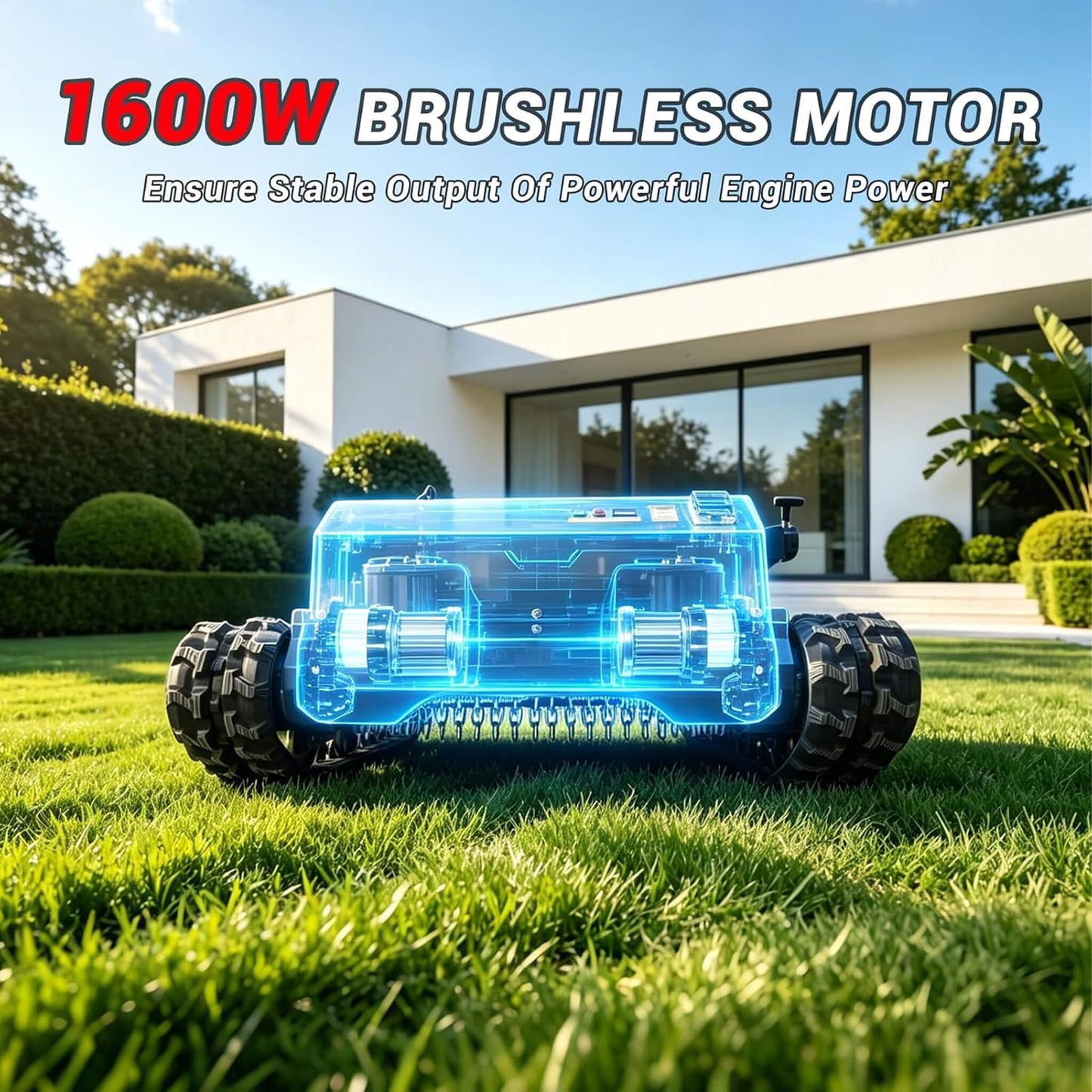 Heavy-Duty 23HP Remote-Controlled Track Mower with 35-Inch Deck