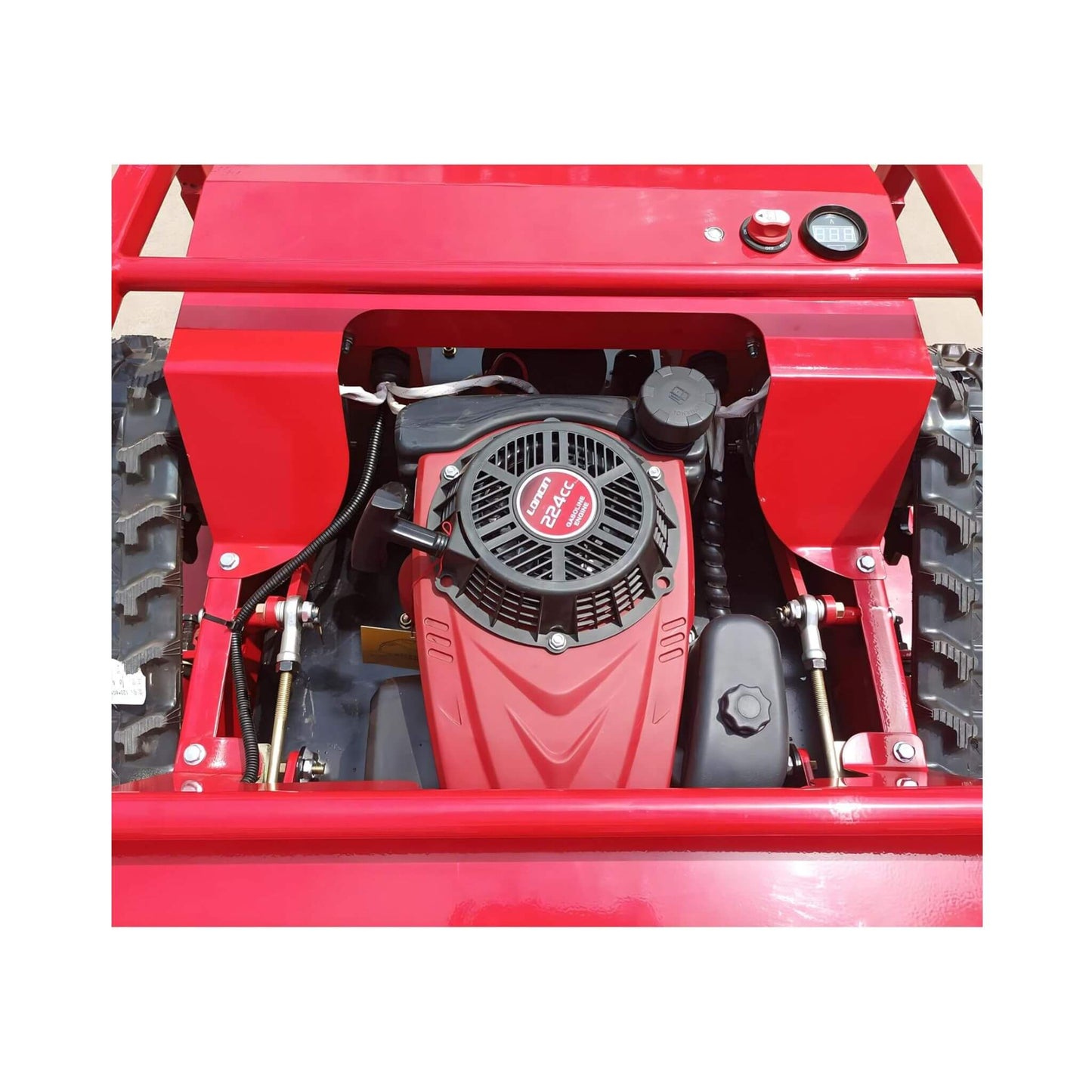 Heavy-Duty 24-Inch 9HP Commercial Remote-Controlled Lawn Mower with Snow Plow