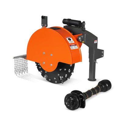 Heavy-Duty 30-Inch 3-Point PTO Stump Grinder for 40-100HP Tractors [PTO Shaft Included]