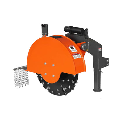 Heavy-Duty 30-Inch 3-Point PTO Stump Grinder for 40-100HP Tractors [PTO Shaft Included]
