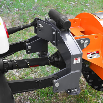 Heavy-Duty 30-Inch 3-Point PTO Stump Grinder for 40-100HP Tractors [PTO Shaft Included]