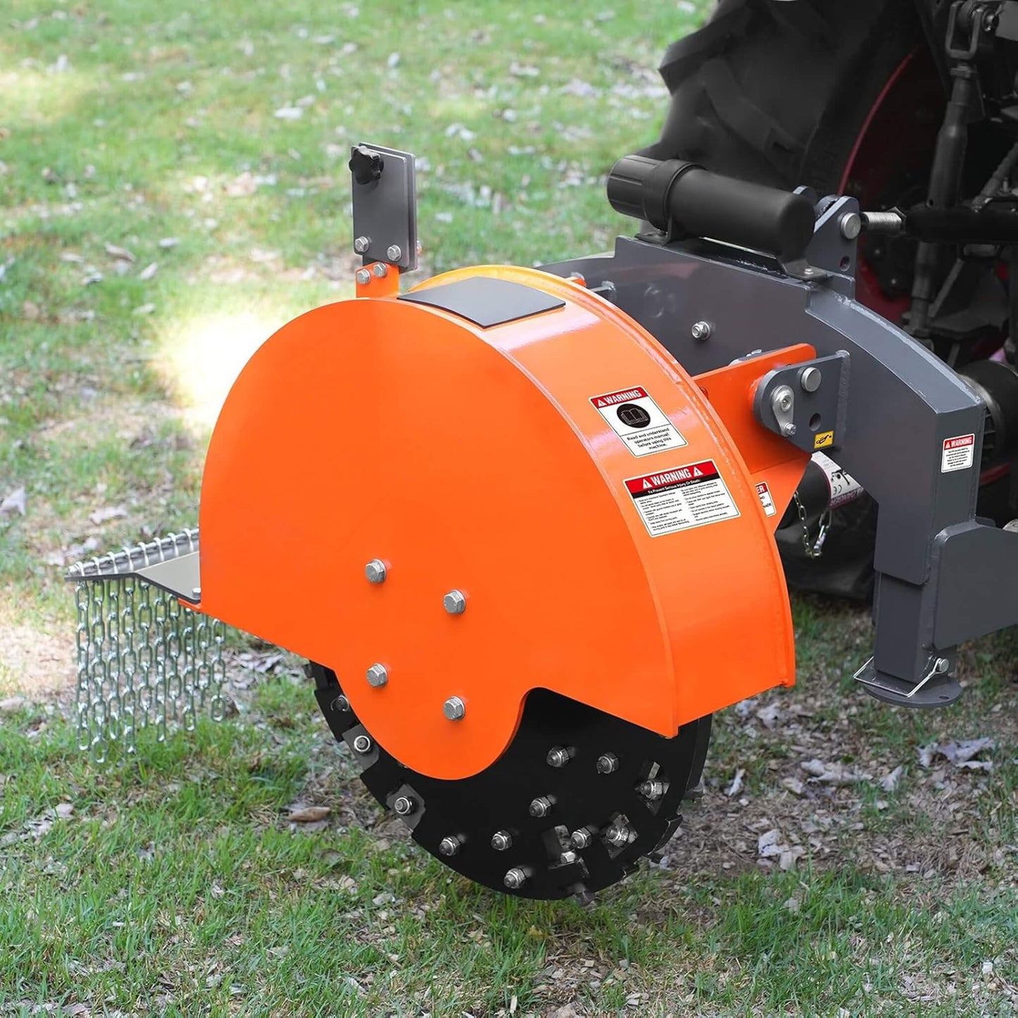 Heavy-Duty 30-Inch 3-Point PTO Stump Grinder for 40-100HP Tractors [PTO Shaft Included]