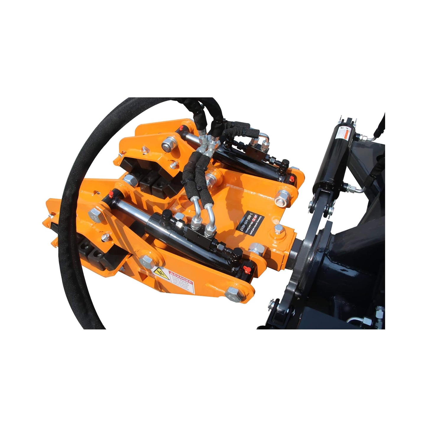 Heavy-Duty 32FT Double Pole Claw Dual Grapple Skid Steer Attachment