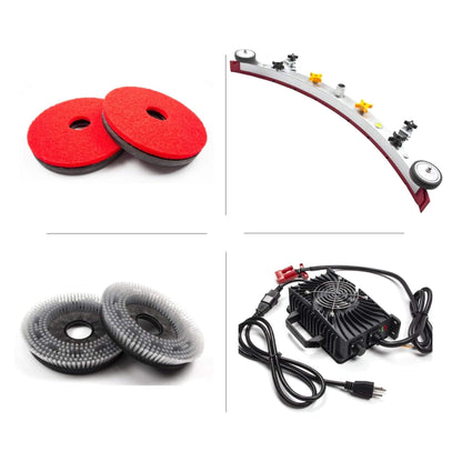 Heavy-Duty 34-Inch Industrial Ride-On Floor Scrubber Machine