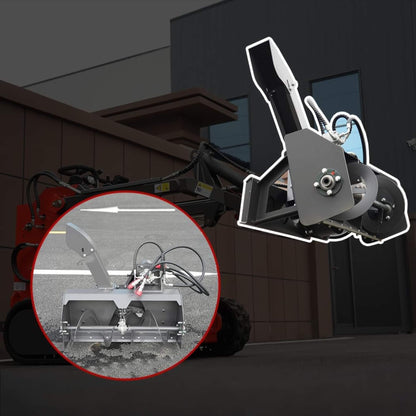 Heavy-Duty 41-Inch Mini Snow Blower Skid Steer Attachment