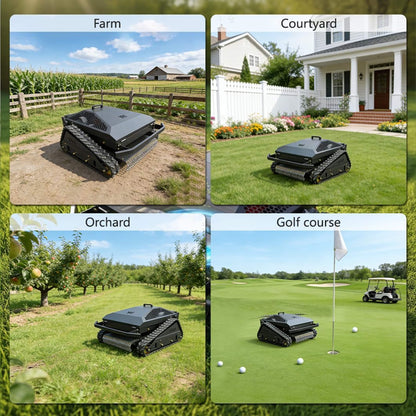 Heavy-Duty 452CC 31-Inch Remote-Controlled Tracked Lawn Mower
