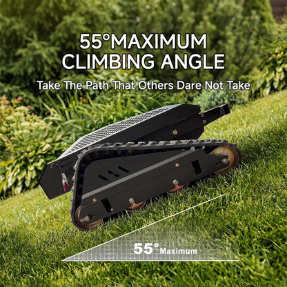 Heavy-Duty 452CC 31-Inch Remote-Controlled Tracked Lawn Mower
