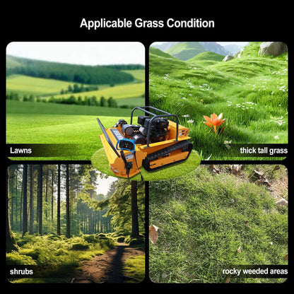 Heavy-Duty 459CC Commercial Remote-Controlled Hybrid Mower