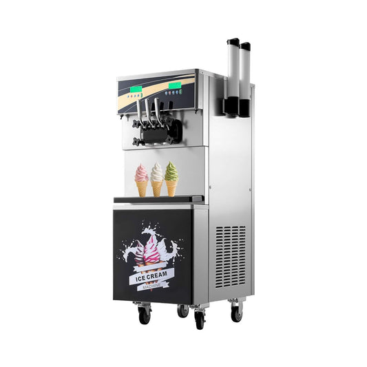 Heavy-Duty 45L/H 3-Flavor Dual Compressor Commercial Soft Serve Ice Cream Machine