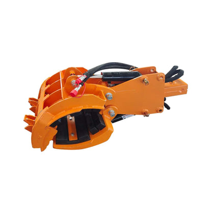 Heavy-Duty 5-Finger Rotating Rock and Tree Grapple Skid Steer Attachment