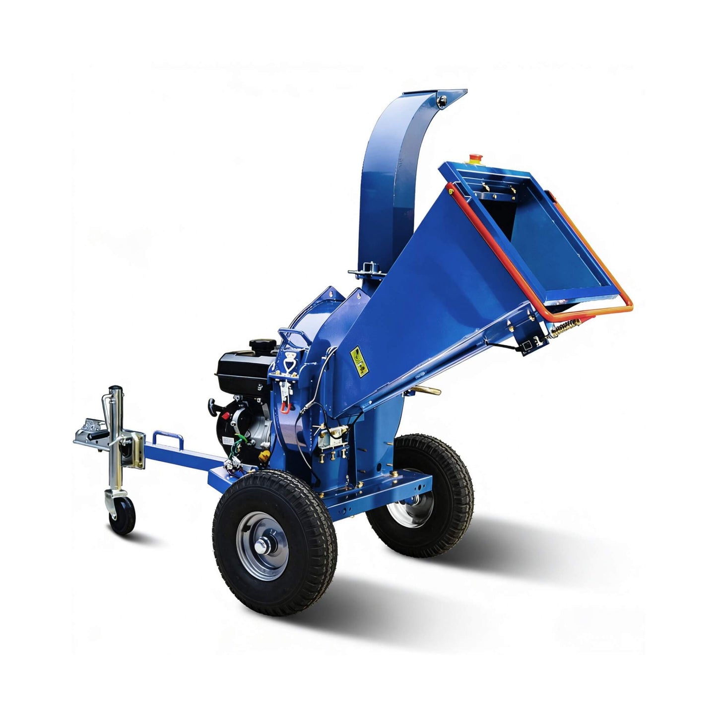Heavy-Duty 5-Inch 15HP 420CC Gas Towable Disc Wood Chipper Shredder with Recoil Start