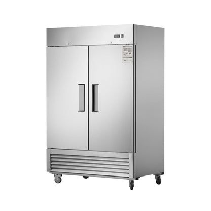 Heavy-Duty 54" Stainless Steel 2-Door Reach-In Upright Commercial Freezer