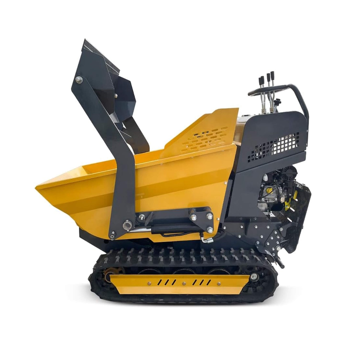 Heavy-Duty 6.5HP 1100LBS Tracked Hydraulic Dumper with Shovel