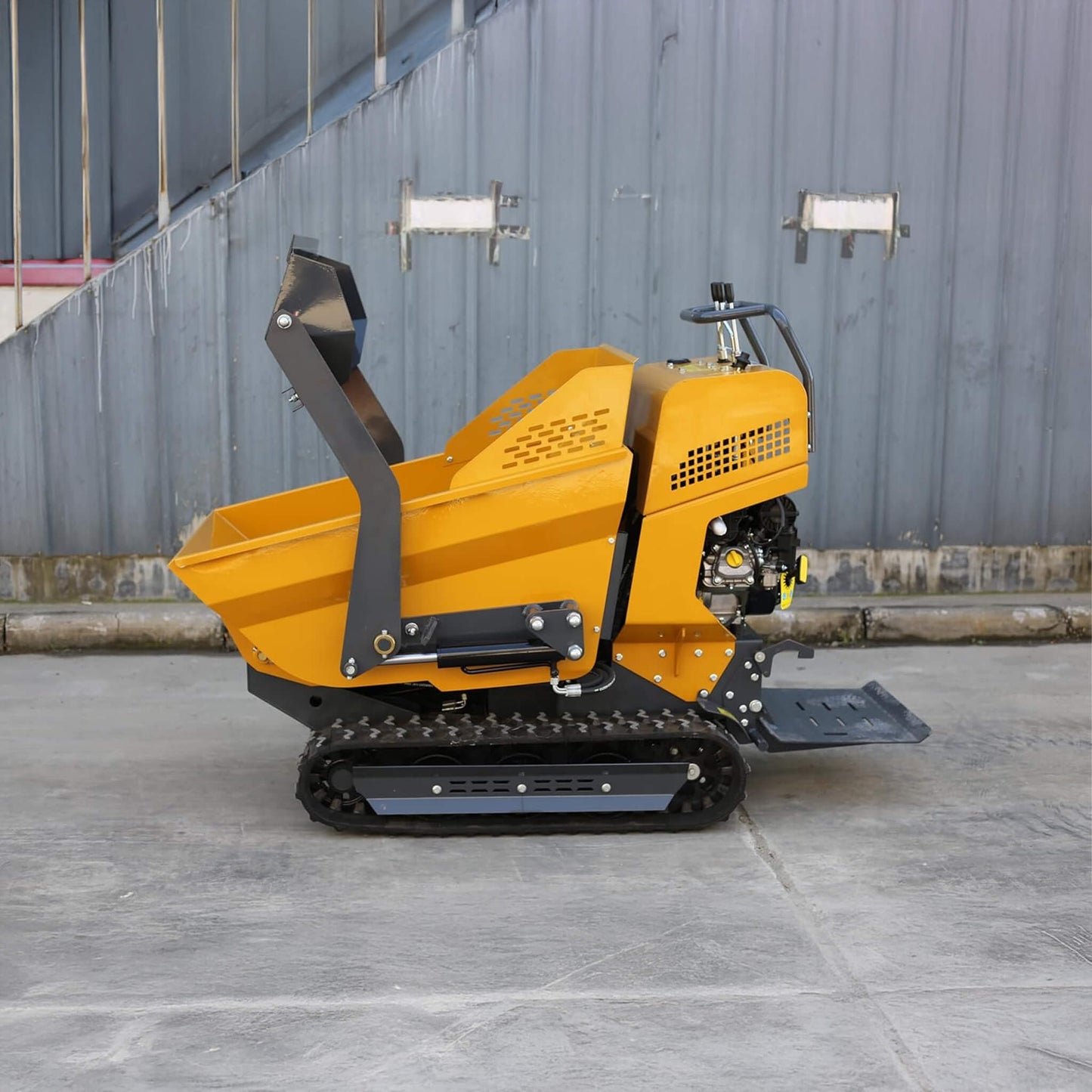 Heavy-Duty 6.5HP 1100LBS Tracked Hydraulic Dumper with Shovel