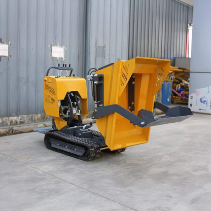 Heavy-Duty 6.5HP 1100LBS Tracked Hydraulic Dumper with Shovel