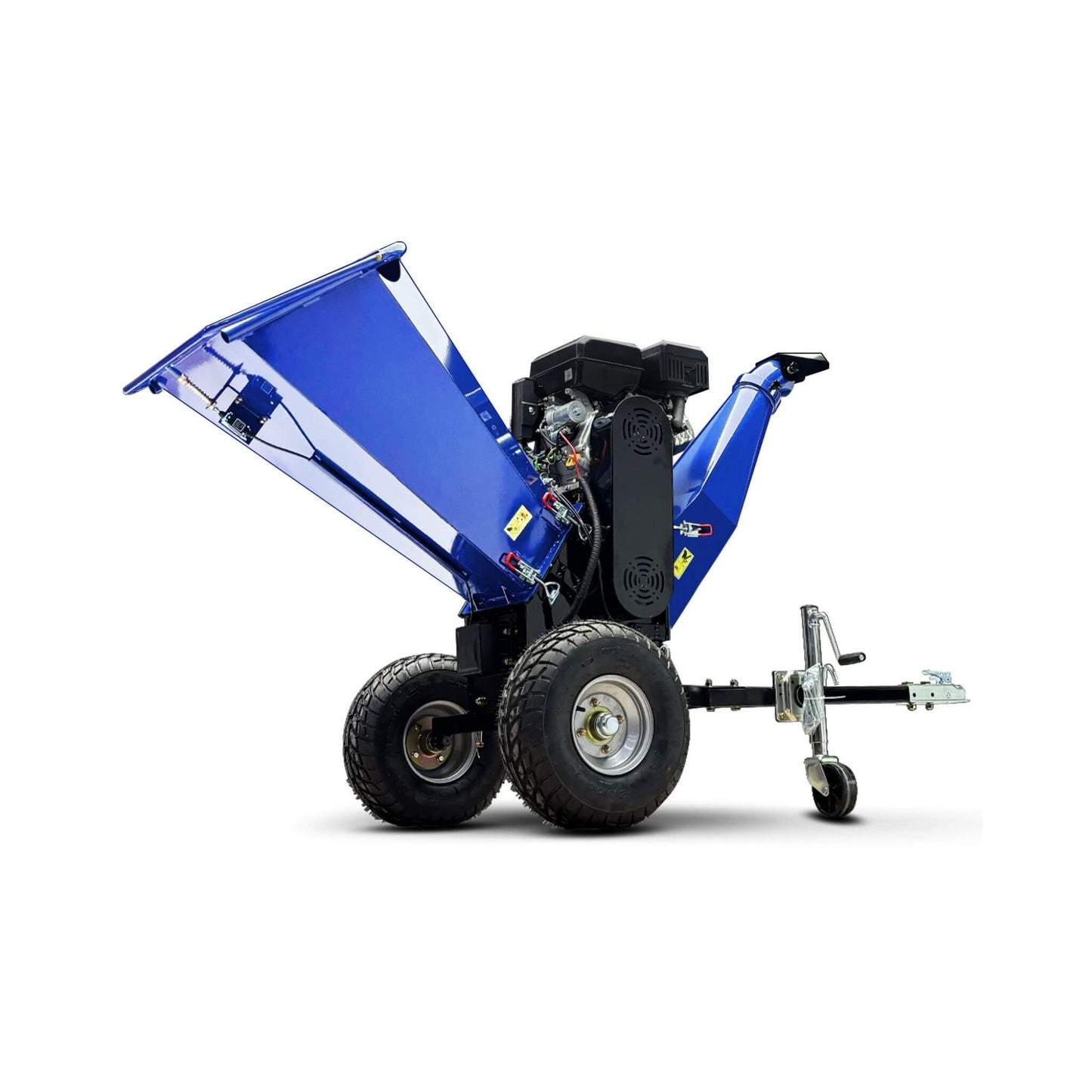 Heavy-Duty 6-Inch 15HP 420CC Towable Gas Drum Wood Chipper Shredder with Electric Start