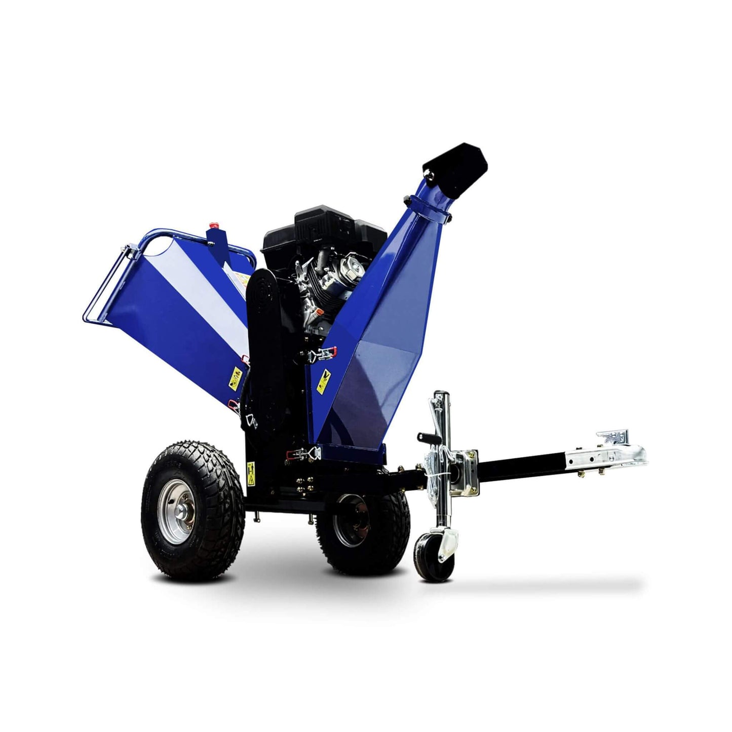 Heavy-Duty 6-Inch 15HP 420CC Towable Gas Drum Wood Chipper Shredder with Electric Start