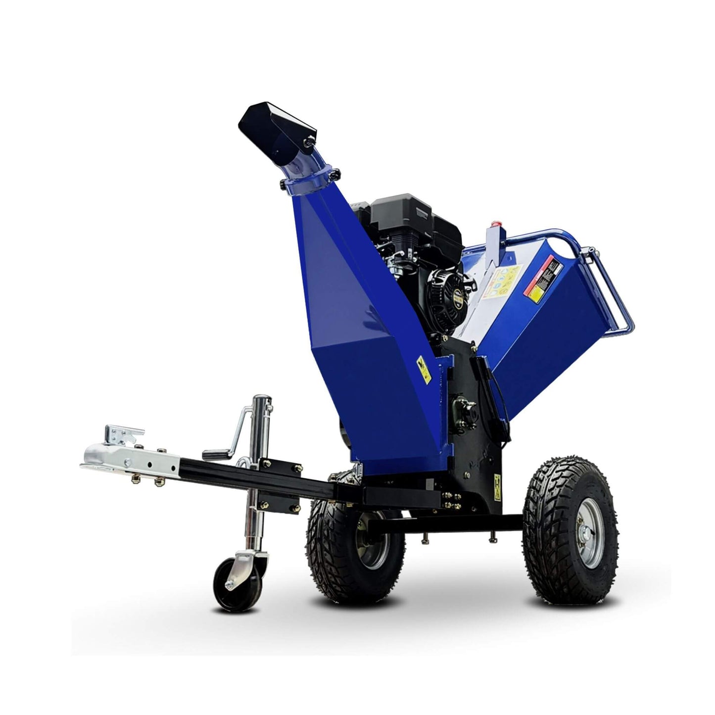 Heavy-Duty 6-Inch 15HP 420CC Towable Gas Drum Wood Chipper Shredder with Electric Start