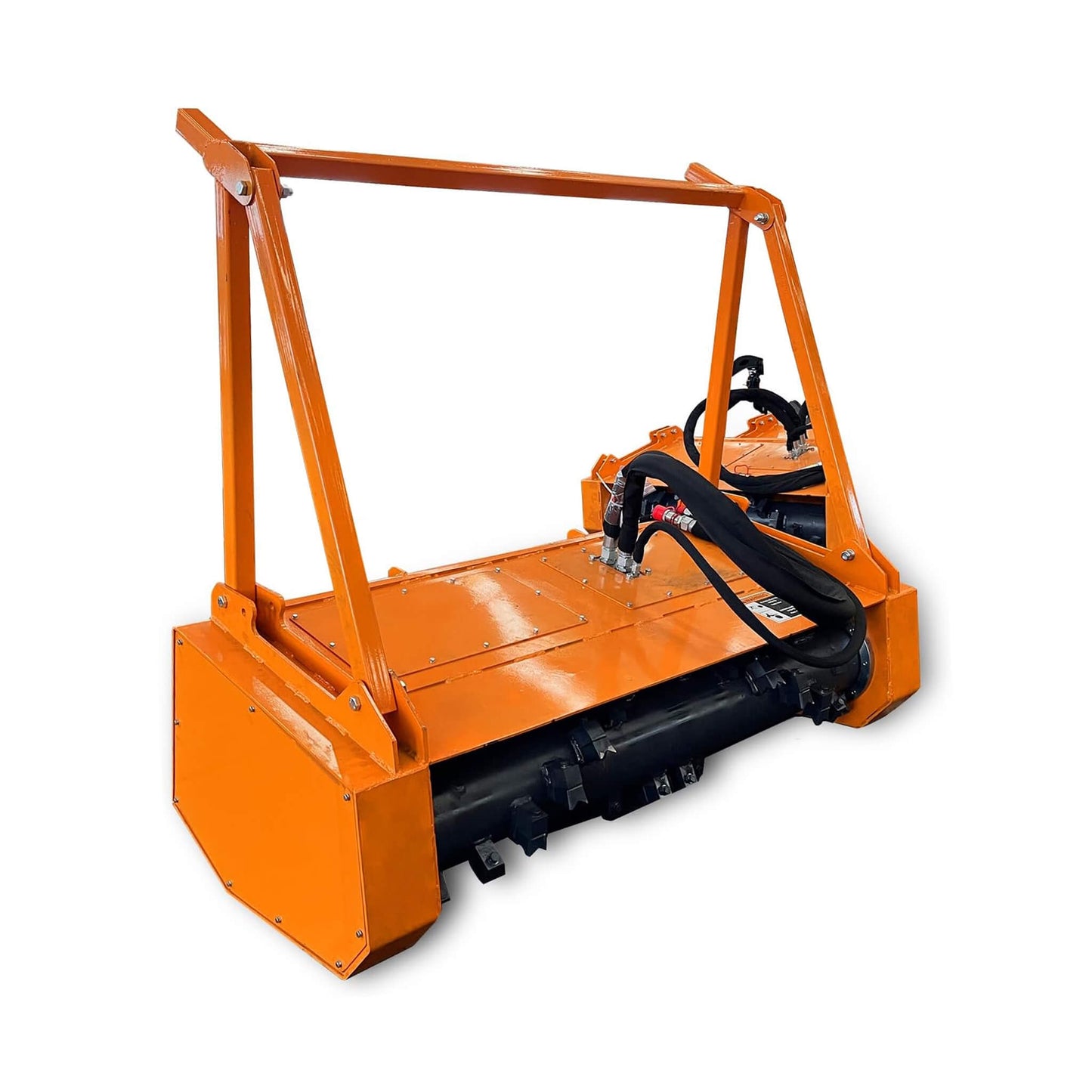 Heavy-Duty 60-Inch Hydraulic Skid Steer Loader Forestry Mulcher Attachment