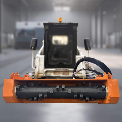 Heavy-Duty 60-Inch Hydraulic Skid Steer Loader Forestry Mulcher Attachment