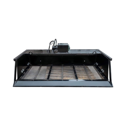 Heavy-Duty 60-Inch Topsoil Screening Skid Steer Bucket Attachment