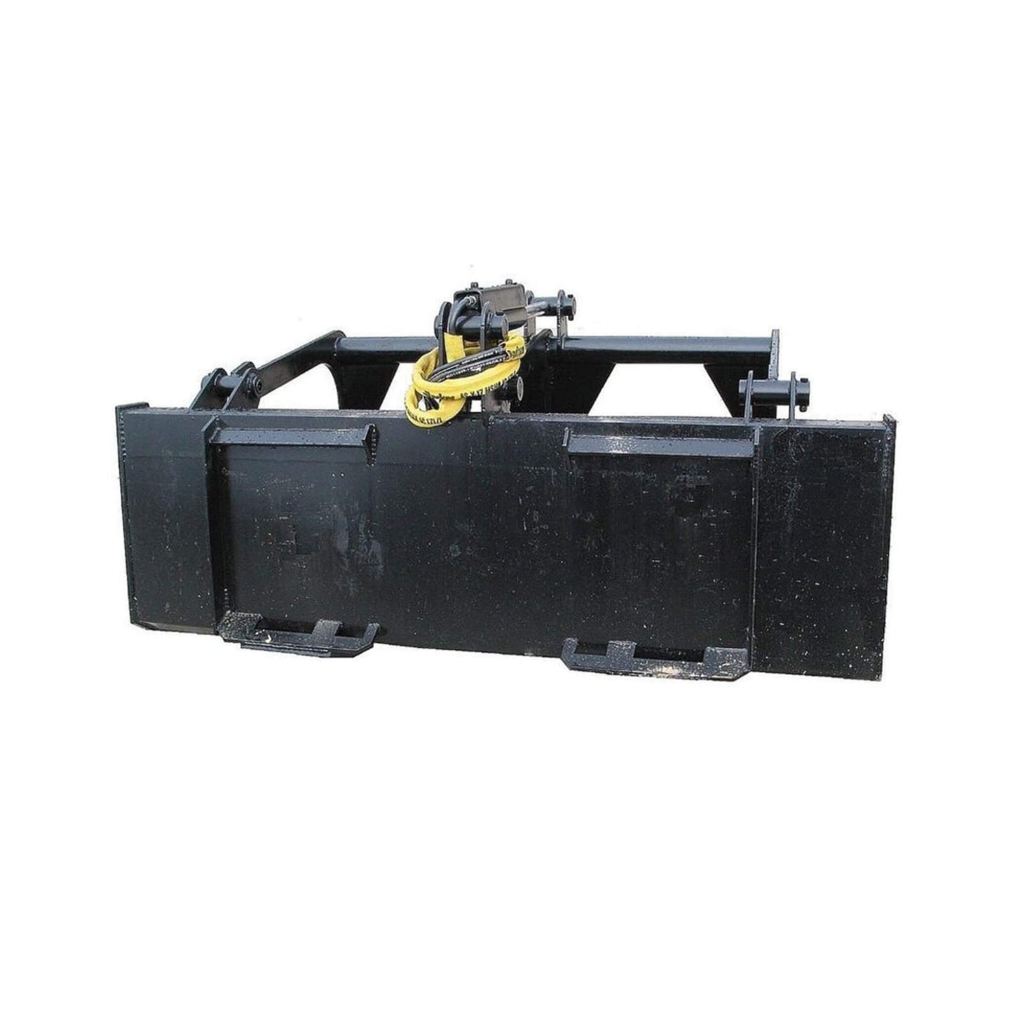 Heavy-Duty 66-Inch Rock Grapple Bucket Tractor Attachment with Tongs