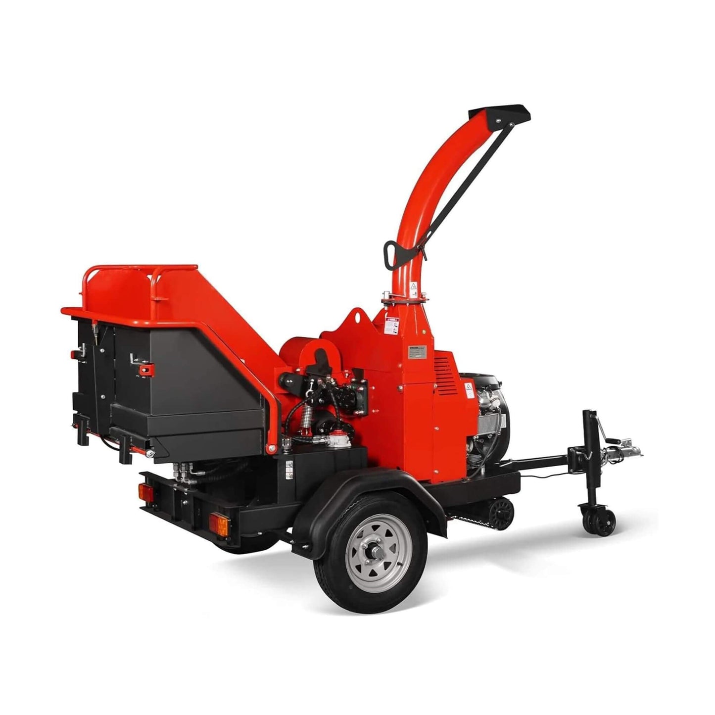 Heavy-Duty 7-Inch 750CC 25HP Hydraulic Feed Towable Electric Start Wood Chipper